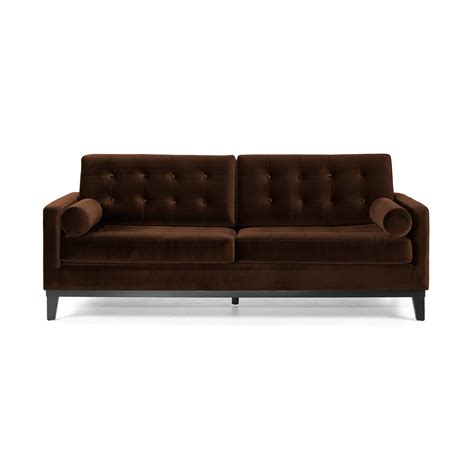 Have To Have It Armen Living Centennial Brown Velvet Sofa 110000