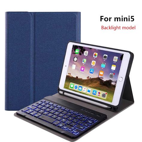 Detachable Bluetooth Keyboard Case For Ipad Mini 4 Ipad Mini 5 Ipad