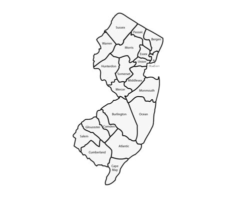 New Jersey Map Png Transparent Png All