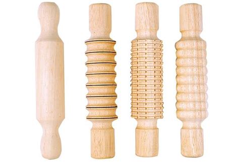 Discount School Supply Textured Dough Rolling Pins Set Of 4