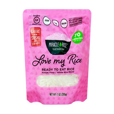 Miracle Rice Konjac Flour White Rice Blend 200g Online At Best Price Rte Rice Lulu Qatar