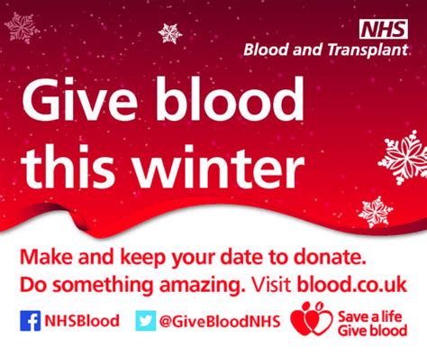 Blood Donation Sessions In And Around Blackpool And The Fylde January