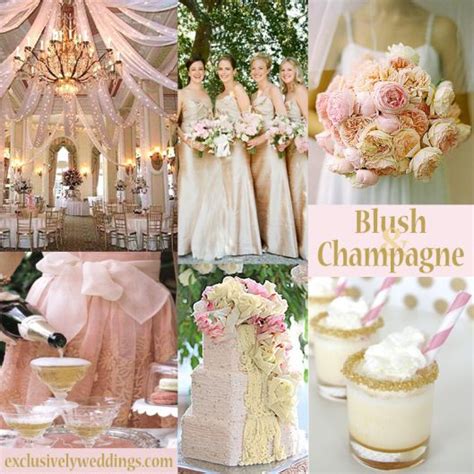 Champagne Wedding Colors Schemes Decorate