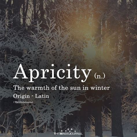 Apricity Unusual Words Words Quotes Weird Words