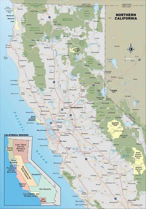 Southern California Attractions Map California Attractions Map