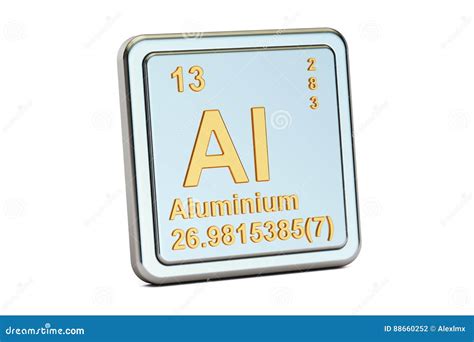 Aluminium Element Of The Periodic Table Of The Mendeleev System On