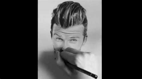Speed Drawing David Beckham By Emma Ravens Youtube