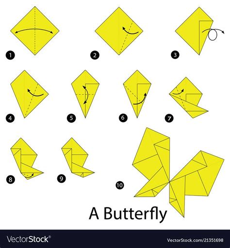 Step By Step Instructions How To Make Origami A Butterfly Download A