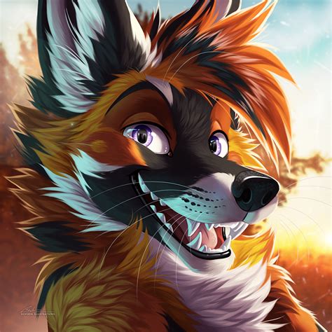 Sunset Fox Silvixen Furry