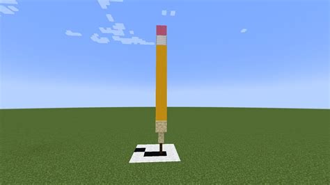Pencil Build In Minecraft Youtube