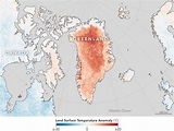 Highest ever recorded temperature in Greenland... - Maps on the Web