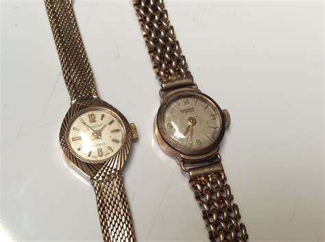 Lot 9 Two Ladies 9ct Gold Vintage Wristwatches
