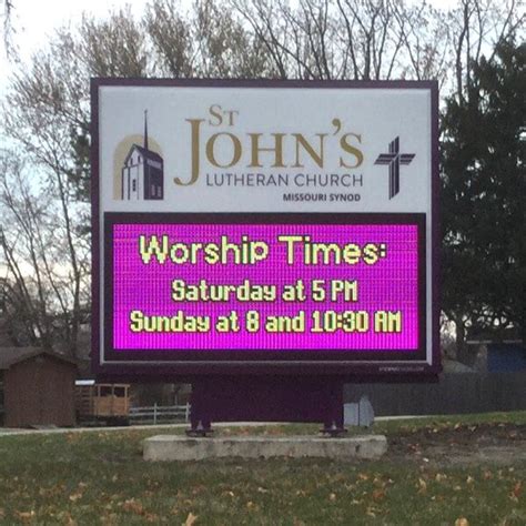 Church Sign For St Johns Lutheran Church Buffalo Mn