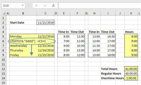 Excel Timesheet Template With Formulas Addictionary