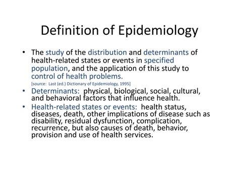 What Is An Example Of An Epidemiological Study