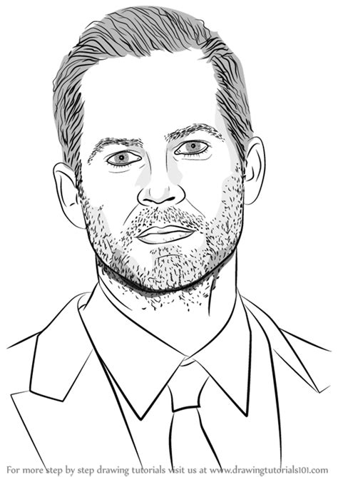 Learn How To Draw Paul Walker Celebrities Step By Step Drawing