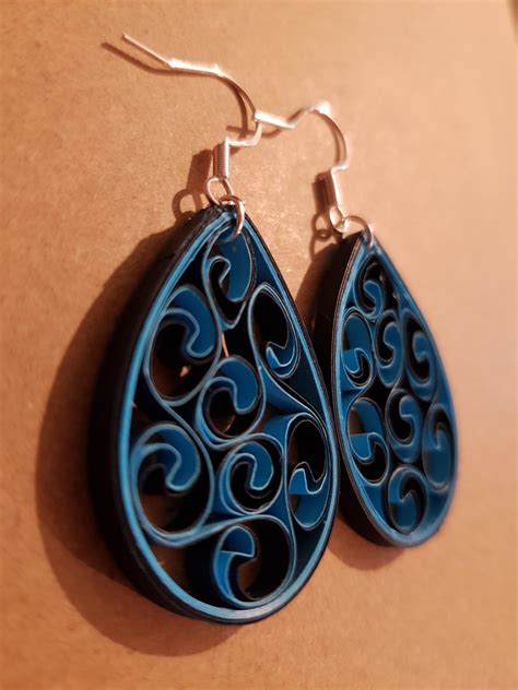 Made My First Pair Of Quilled Earrings 😊 Just Needs A