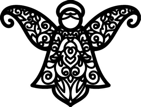 Angel Pattern Dxf File Free Download