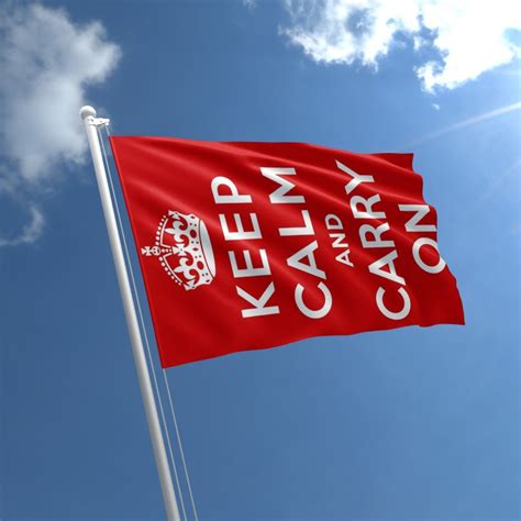 Maybe you would like to learn more about one of these? Keep Calm And Carry On Flag - Red | The Flag Shop