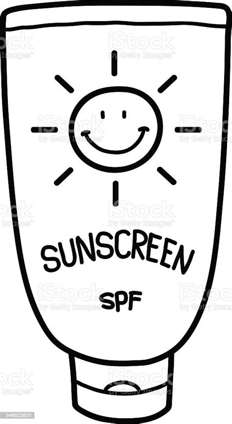 Sunscreen Spf Sunblock Lotion Stock Vector Art & More Images of Art