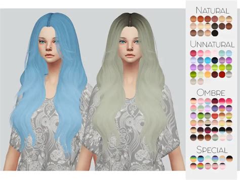 Sims 4 Hairs The Sims Resource Leahlillith`s Ophelia Hair Retextured