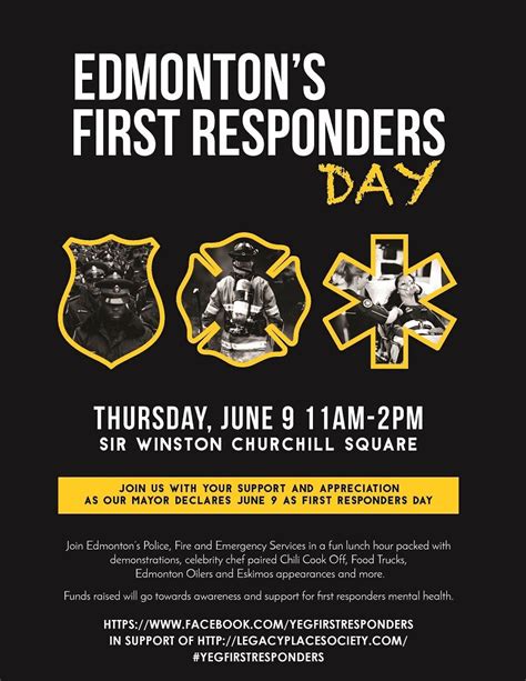 Edmonton First Responders Day First Responders Day 1st Responders