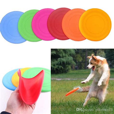 Discount Silicone Dog Frisbee Flying Disc Tooth Resistant Soft Puppy