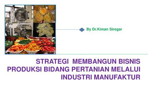 Pdf Strategi Membangun Bisnis Produksi Bidang Pertanian Melalui