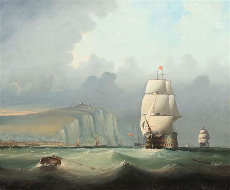 British Royal Navy Fleet Returning At Dover 19th Century For Sale At