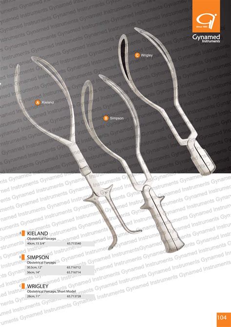 Gynamed Gynamed Wrigley Obstetrical Forceps Short Model