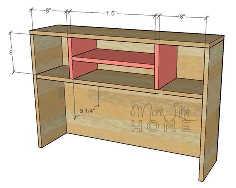 Diy Desk Series 21 Add On Hutches For Any Desk Desk Organization