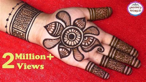 So simple mehndi designs for hands so simple beautiful floral mehndi design for back hands try with me at home step by step. Stylish 3D Mehndi Designs | Easy Gol Tikki Mehandi ...