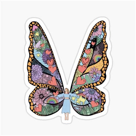 Taylor Swift Me Butterfly Mural Sticker For Sale By Emmapie13