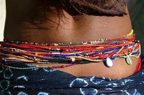 Multi Color Traditional Tie On Waistbeads Etsy In 2021 Waist Beads African African Women