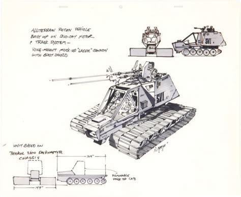868 Battle Tank Design From Battlestar Galactica Lot 868