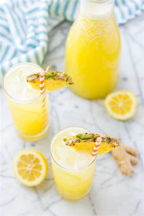 Pineapple Ginger Lemonade Strawberry Blondie Kitchen Ginger
