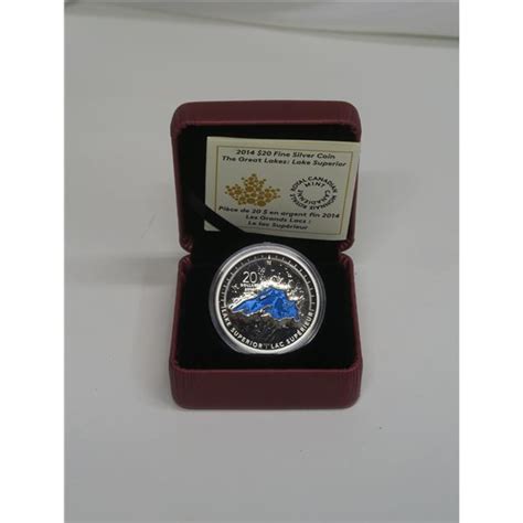 2014 20 Silver Coin The Great Lakes Lake Superior