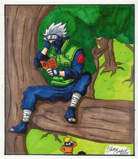 Kakashi In A Tree In Color By Triaelf9 On Deviantart