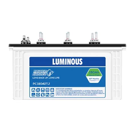 Luminous Battery 150ah Tubler Pc18042tj Warranty 36 Month At Rs