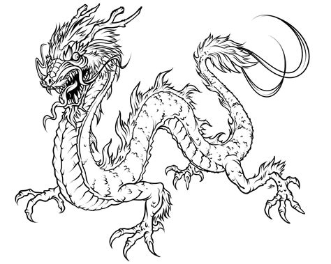 Chinese Dragon Coloring Pages To Download And Print For Free