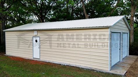 24x30 Vertical Roof Steel Garage Buy Prefabricated Building At A
