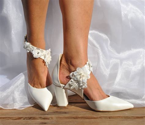 Bridal Shoes Wedding Shoes Block Heel Shoes Bride Shoes Etsy