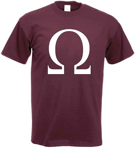 Omega Symbol T Shirt Motif Printed Funshirt Design Print Amazonde