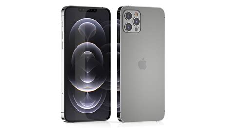 Apple Iphone 12 Pro Max Graphite 3d Model Cgtrader