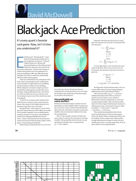 The ace is always valued at 11 unless that would result in the hand going over 21, in which case it is valued as 1 how much is a ace in blackjack. Blackjack Ace Prediction McDowell | Ephemera | Gambling Games