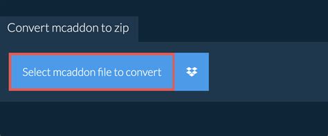 Convert Mcaddon To Zip Online No Limits Ezyzip