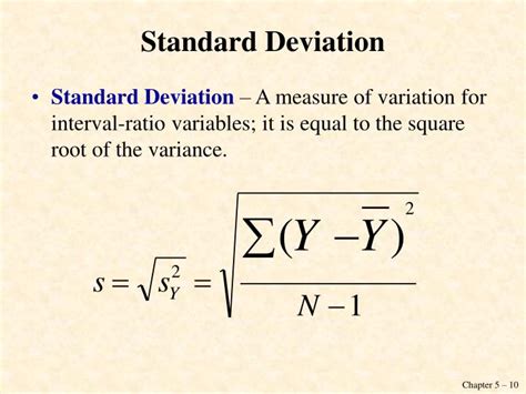 Variance describes, mathematically, how close the observations in a data set (data points) are to the middle of the distribution. PPT - Chapter 5 Measures of Variability PowerPoint ...