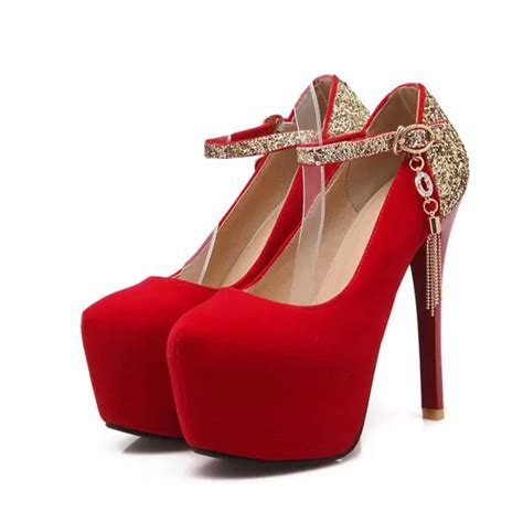 Chic Beautiful Red 13 Cm 2018 Pointed Toe Stiletto Heels Ankle Strap