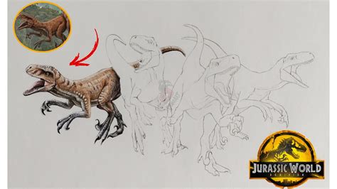 Dibujo De Panther Atrociraptordeinonychus Squad Parte 1 Jurassic World Dominion Youtube