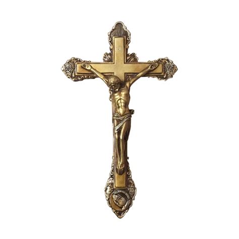 Religious Holy Crucifix Cross Statue For Home Decor 【美品】